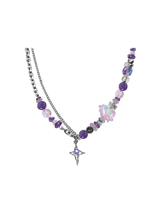 Purple Star Necklace